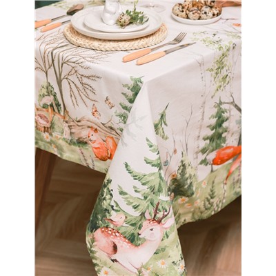 Скатерть «Этель. Лесная сказка», 148×112 ±2 см с ГМВО, 100% хлопок, саржа 190 г/м²