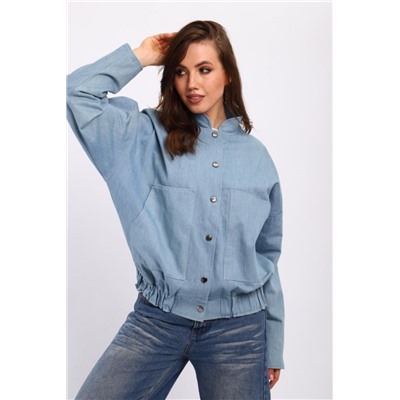 Женский бомбер 31953 (Голубой)