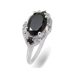 Кольцо из серебра гранат, Паланья