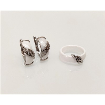 Комплект Кольцо и Серьги