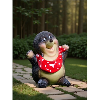 Садовая фигура из полистоуна «Крот», 12×8×10 см