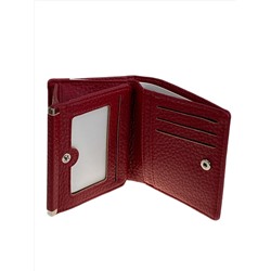 Женский кошелёк  из натуральной кожи, цвет бордовый