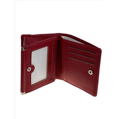 Женский кошелёк  из натуральной кожи, цвет бордовый
