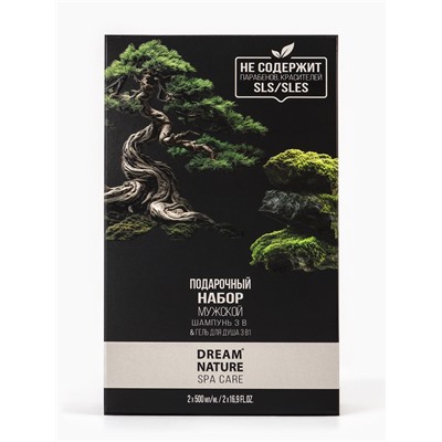 Подарочный набор мужской DREAM NATURE SPA CARE «Японские мотивы», шампунь 500 мл, гель для душа 500 мл