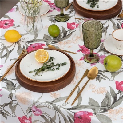 Скатерть «Доляна. Лютики», 145×220 см, 100% п/э