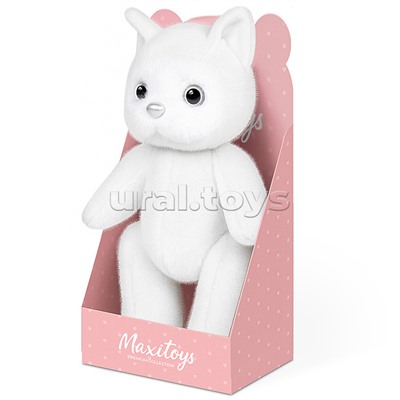 Котик Белый, 20 см, в коробке