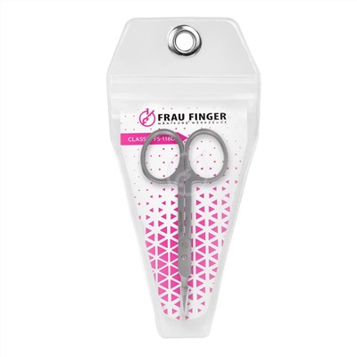 Frau Finger Ножницы маникюрные для кутикулы изогнутые / Classic FS-118DP, матовые, ручная заточка, 10 см 20679