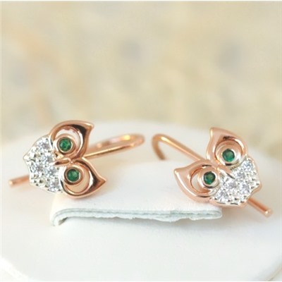 Серьги позолота H01-7435