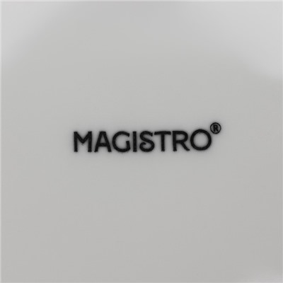 Десертные тарелки Magistro Basic bistro, d=16.5 см, набор 6 шт., фарфор, белые