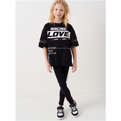 Фуфайка трикотажная для девочек (футболка)