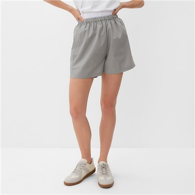 Шорты женские MINAKU: Basic line, серые, размер 42