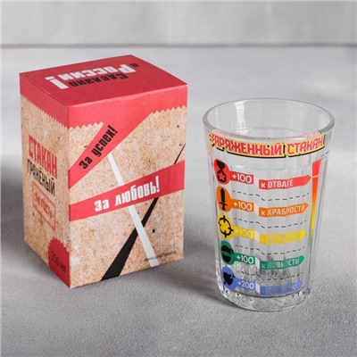 Стакан граненый «Заряженный Стакан», 250 мл