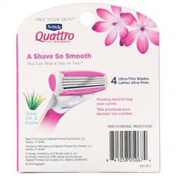 Schick, Quattro For Women, 6 сменных кассет