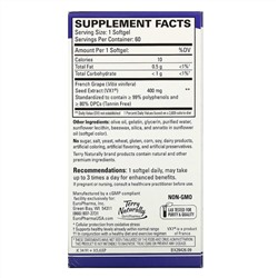 Terry Naturally, Clinical OPC, с повышенной силой действия, 400 мг, 60 мягких таблеток