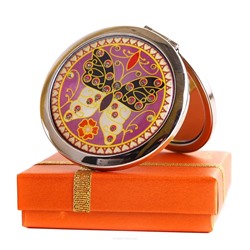 Cindy Косметическое зеркало, круг, глянец с рисунком, в ассортименте 1104