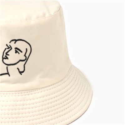 Панама женская двусторонняя MINAKU «Лицо», бежевая, размер 56-58