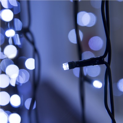 УЦЕНКА Гирлянда «Занавес», 2×3 м, IP44, УМС, 760 LED, 220 В, мерцание, тёмная нить, свечение белое