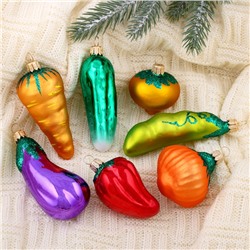 Ёлочные игрушки «Овощи» (набор 7 шт.)