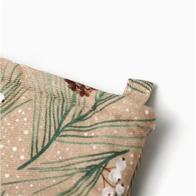 Варежка-прихватка новогодняя Spruce branches 20×28 см, 100% хлопок, саржа 190 г/м², ватин 250 г/м²