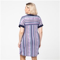 Туника, трикотаж, сиреневый