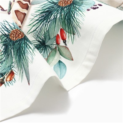 Скатерть новогодняя «Этель» New Years treat, 150×110 см ±3 см с ВГМО, 100% хлопок, саржа 190 г/м²