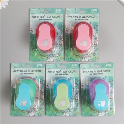 Дырокол фигурный рисунок 3.8×3.8 см «Песочница», 7×5.2×9.2 см, МИКС