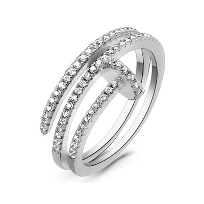 Кольцо из серебра куб.циркон., МЦВА358