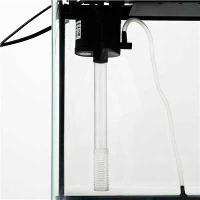 Аквариум SeaStar HX-320F в комплекте: LED-лампа, фильтр, 18 л, черный