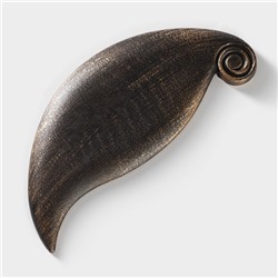 Блюдо для фруктов Доляна «Винтажный лист», 27×10.5×1.5 см, бронзовое