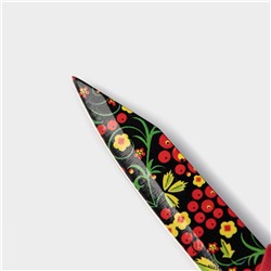 Нож кухонный с антиналипающим покрытием Доляна «Русский узор», лезвие 8 см