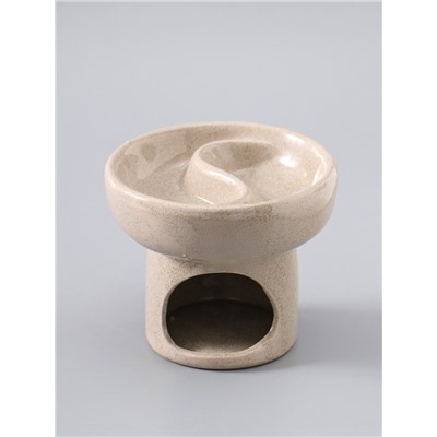 УЦЕНКА Аромалампа керамика "Меридиан" белый песок 11,5х11,5х10 см