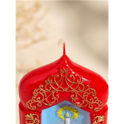 Свеча декоративная «Пасхальная свеча с куличиком», 8×15 см, 180 г