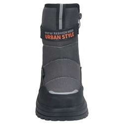 T-10840-B сер Ботинки зима для мальчиков (27-32)/8