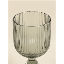 Бокалы для вина SL Home «Модерн», 250 мл, 8×14.5 см, набор 2 шт., стекло, графитовые