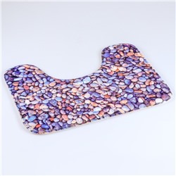 Набор ковриков для ванной и туалета Доляна «Галька», 2 шт.: 40×50, 50×80 см