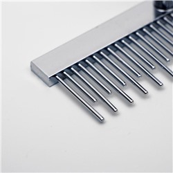 Расчёска-грабли Wood с зубьями разной длины, деревянная ручка, 12.5×9.5 см