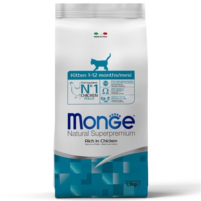 Сухой корм Monge Cat для котят, 1.5 кг