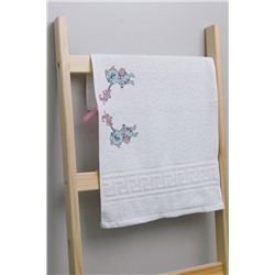 Полотенце махровое Дракончик 024-белый