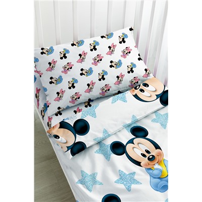 КПБ поплин "Disney Baby" рис. 16475-1/16474-1 Мики Маус