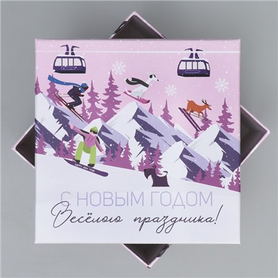 Набор подарочных коробок 6 в 1 «С Новым годом», 10×10×6 – 20×20×11 см