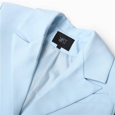 Пиджак женский укороченный MIST Base, размер 48, голубой