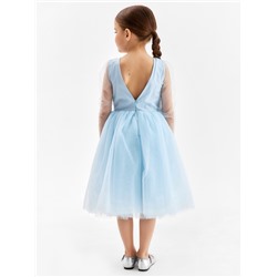 Платье нарядное для девочки MINAKU: PartyDress, рост 104-110 см, голубое