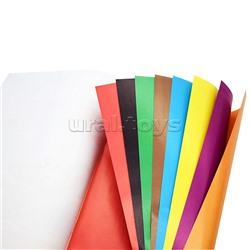 Бумага цветная двухсторонняя мелованная А4  8л. 8цв."Черепашонок скейтбордист "