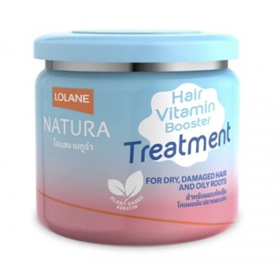 Маска - бустер Lolane для сухих и поврежденных волос с жирными корнями 250гр