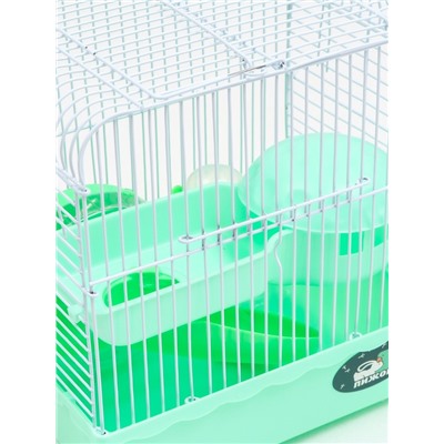 Клетка для грызунов «Пижон», 23×17×26 см, эмаль, зелёная