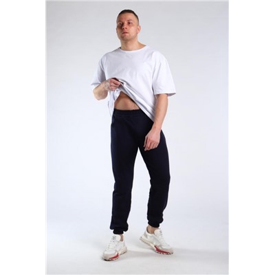 Брюки футер двухнитка с тонким начесом Арт. 1009 (Синий)