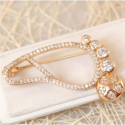 Брошь золото H01-10737