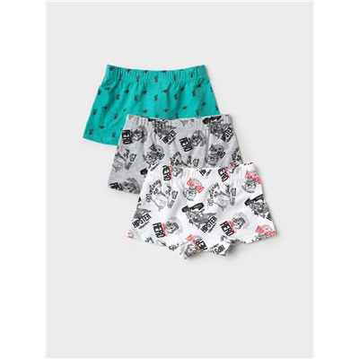 Трусы трикотажные для мальчиков - боксеры, 3 шт в комплекте