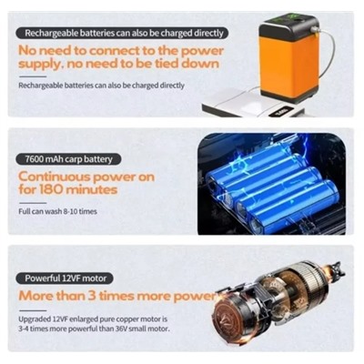 Портативный душ с лейкой #23022648