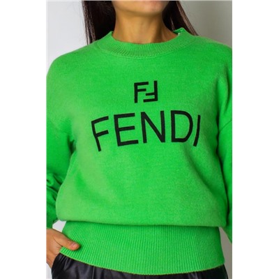 Теплый джемпер F женский арт.1835 (Зеленый)